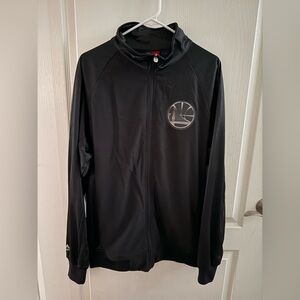 Majestic Black Windbreaker with Logo